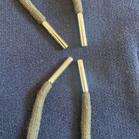 Blue and Green Moncler Zip Hoodie - Picture 5 of 11